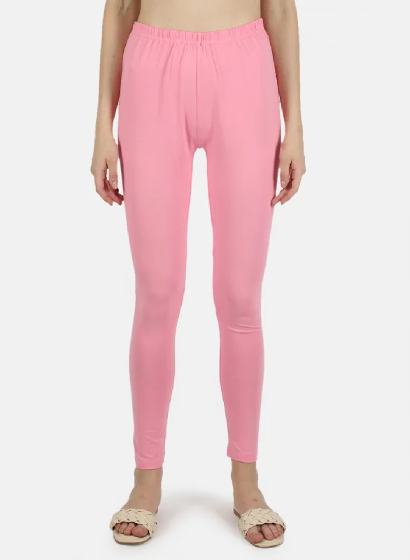 Trend Leading Collection Women Pink Plain Legging