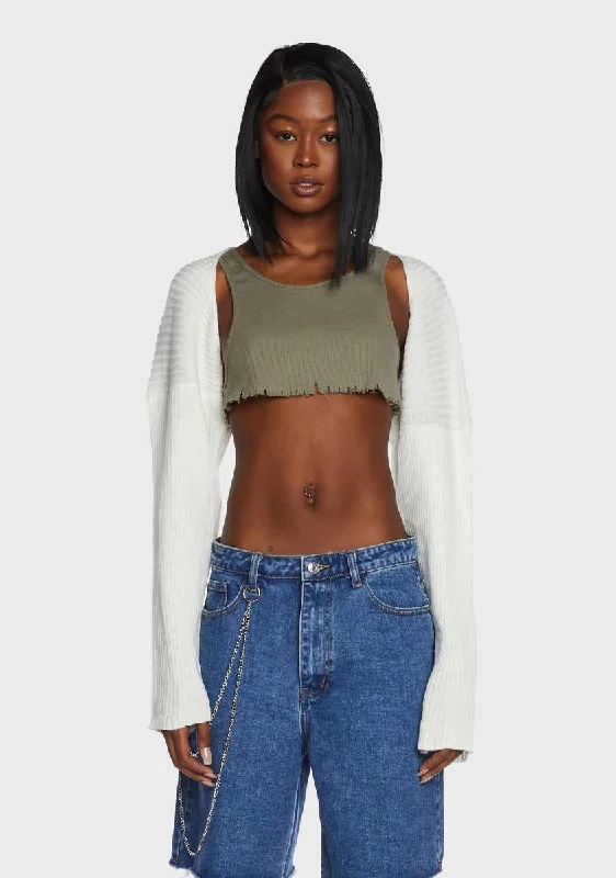 Trendy Clothing Sale Inner Zen Cropped Cardigan