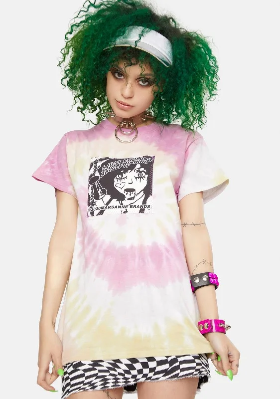 Spring Fling Sale Kawaii Tie Dye Graphic Tee