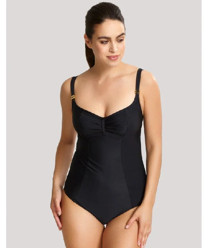 Comfort Meets Fashion Panache Swimwear Anya Riva Balconnet Underwired Swimsuit - Black