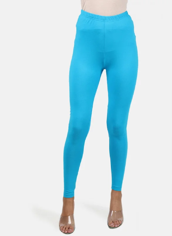 Your Timeless Wardrobe Awaits Womens Blue Plain Legging