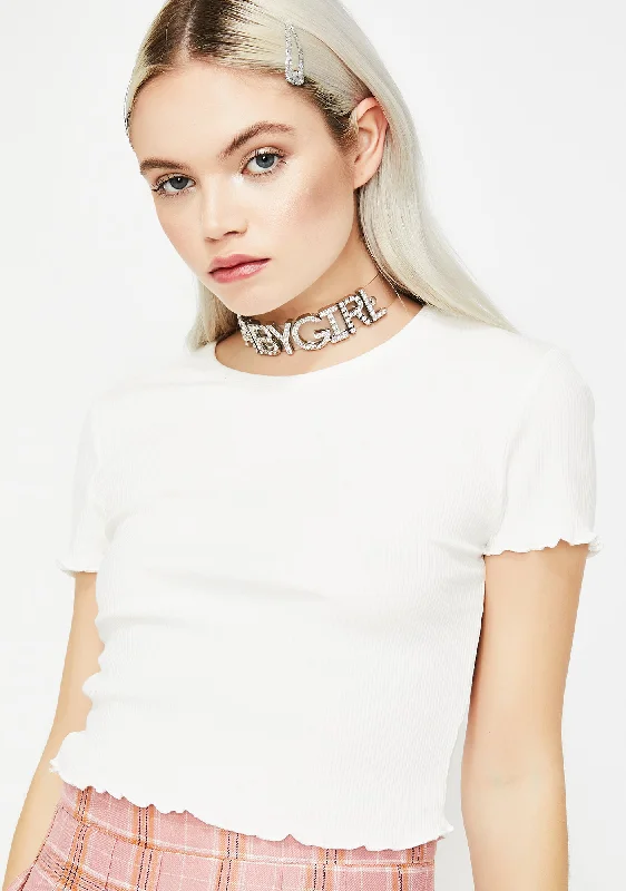 Style Revolution Daddyz Grl Crop Tee