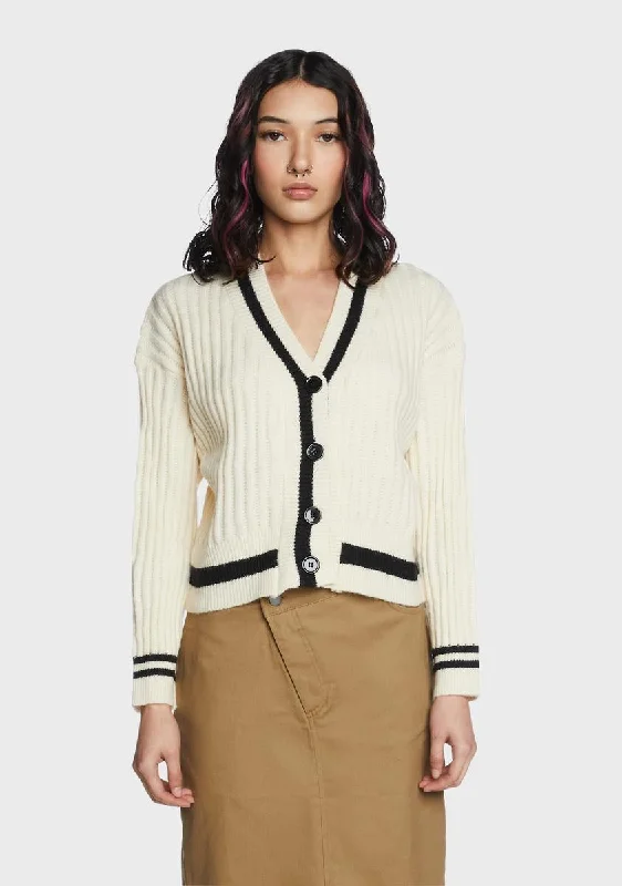 Elevated Style School Daze Ribbed Cardigan