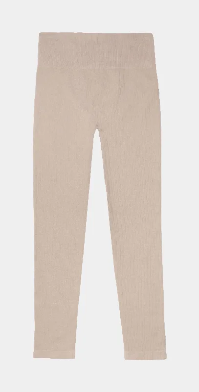 Limited - Time Bundle Raina Rib Knit Womens Pant (Tan/Beige)