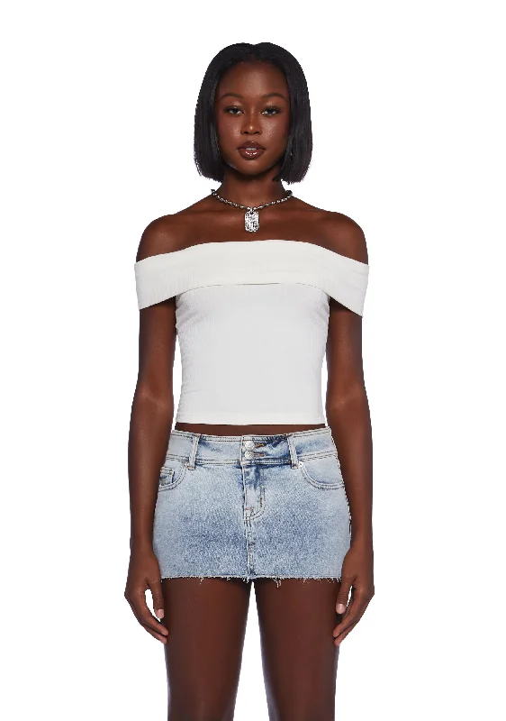 Romantic Date - Night Ensemble Love Is A Game Off The Shoulder Top