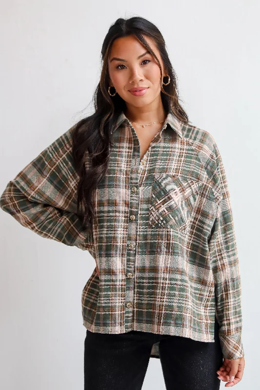 Vibrant Femme Fashion FINAL SALE - Autumn Concept Plaid Flannel