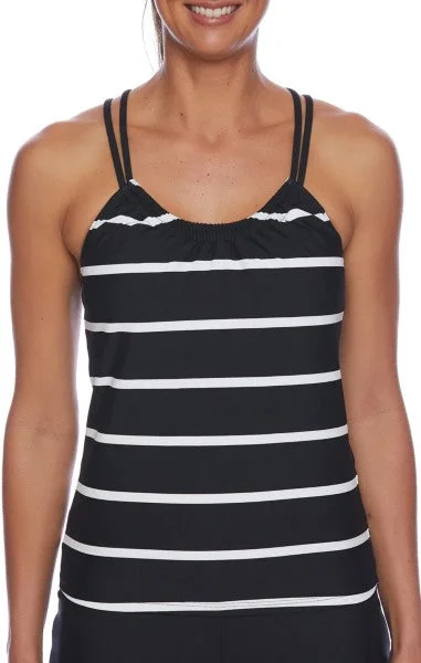 Gorgeous Glamour Collection Next Shirred Tankini Santa Fe Stripe