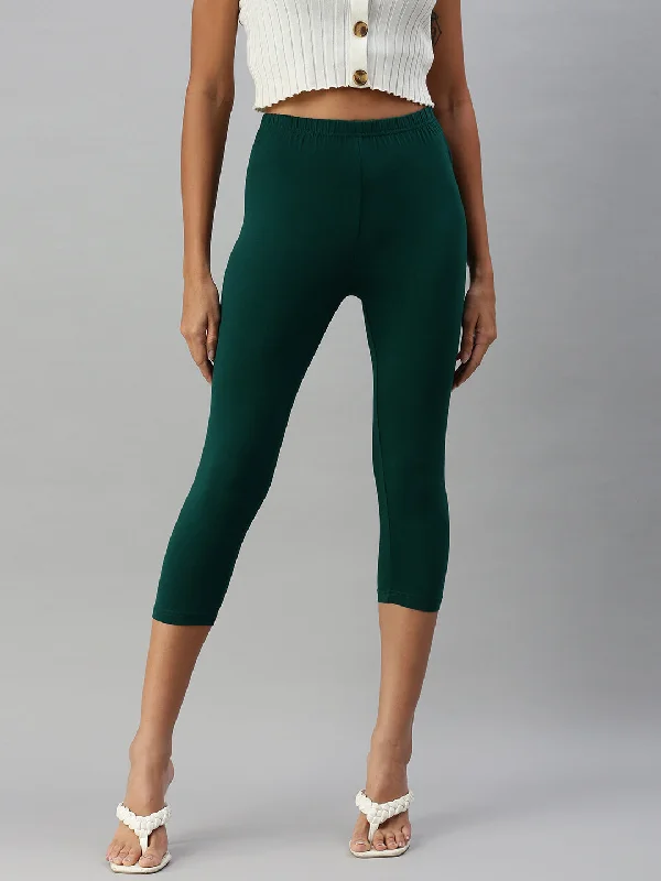 Top Brand Discounts Leggings capri-Bottle Green