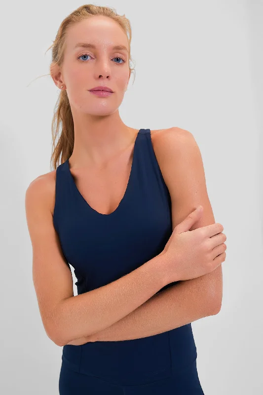 Special Offer For You Navy Compression Lena Tank