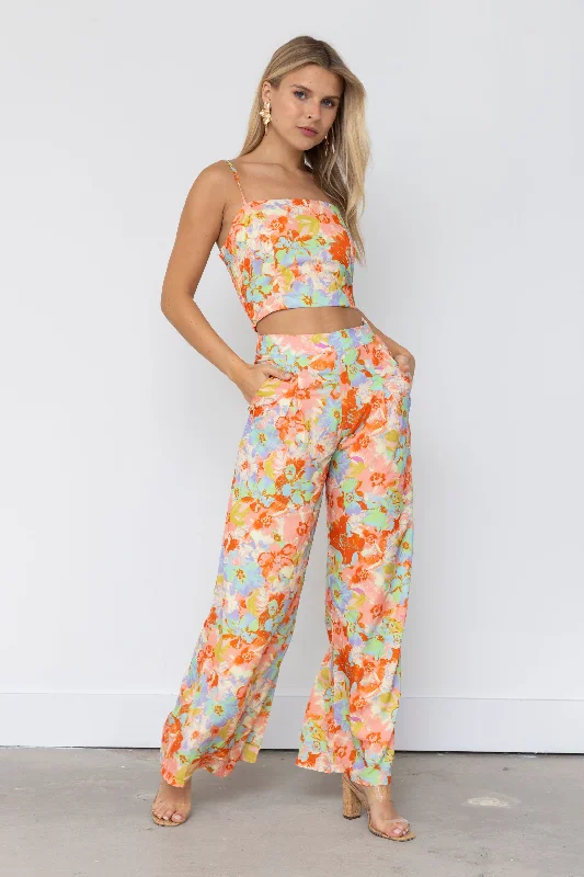 Budget Friendly SALE - Eliza Floral Printed Cropped Cami