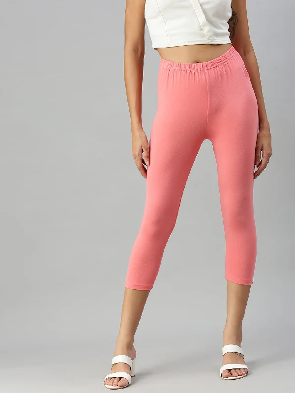 Flash Sale Fever Leggings capri-Peach