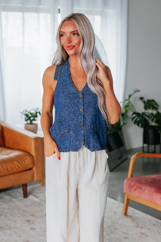 Special Occasion Wear Journey Denim Tank