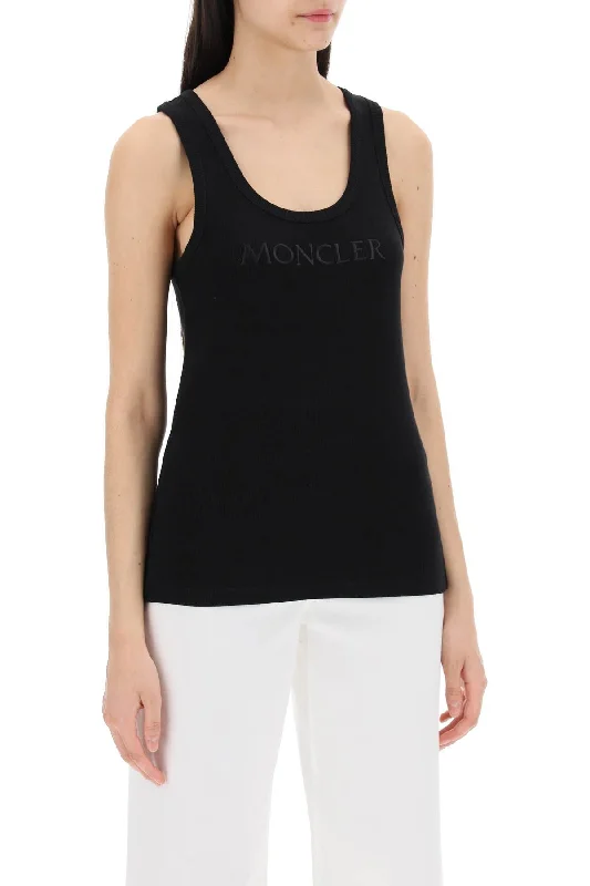 Unbeatable Deals Moncler Sleeveless Ribbed Jersey Top