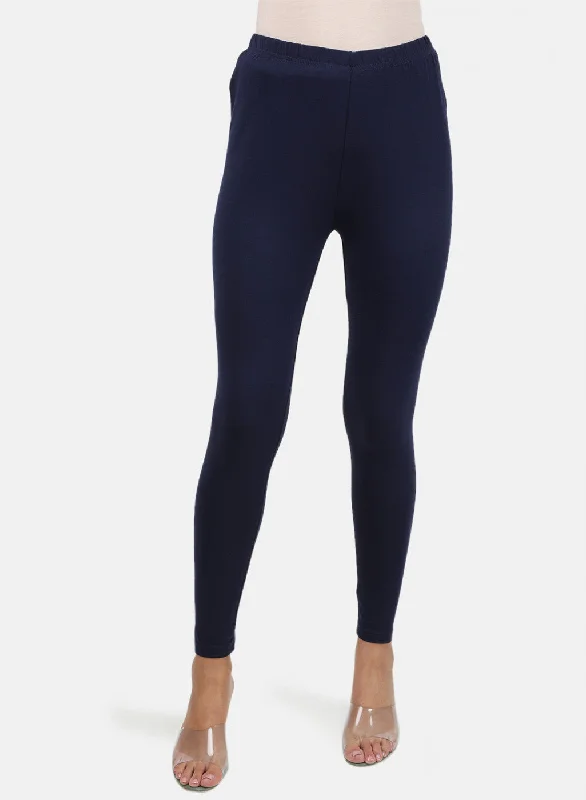 Forward Trendsetter Womens Blue Plain Legging