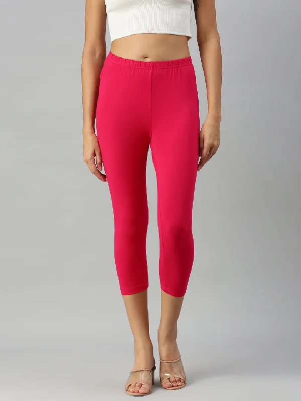 Budget Friendly Leggings capri-Strawberry