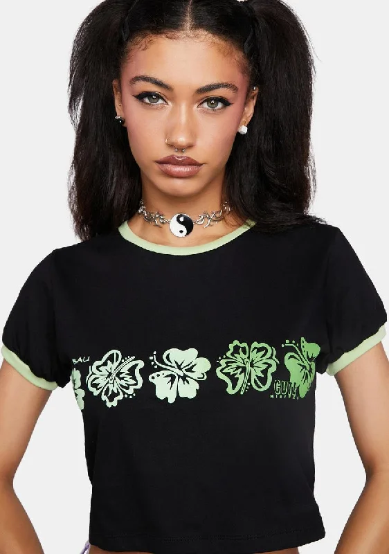 Modern Romance Happy Hour Crop Tee