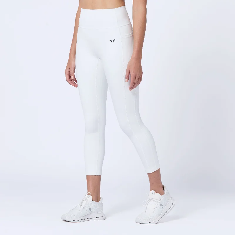 Hot Sale Essential ACT Double Layered Leggings 24" 2.0 - Pearl White