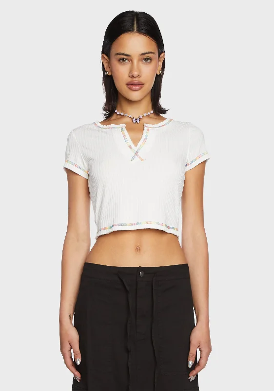 Style Breakthroughs Total Gossip Crop Tee