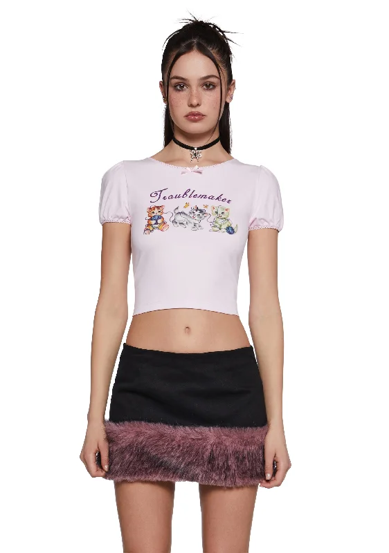 Chic And Trendy Purrfectly Naughty Graphic Tee