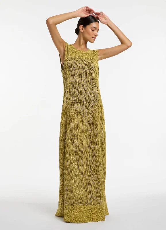 Clearance Sale, All Cheap Echelle Crochet Maxi Dress - Pistachio