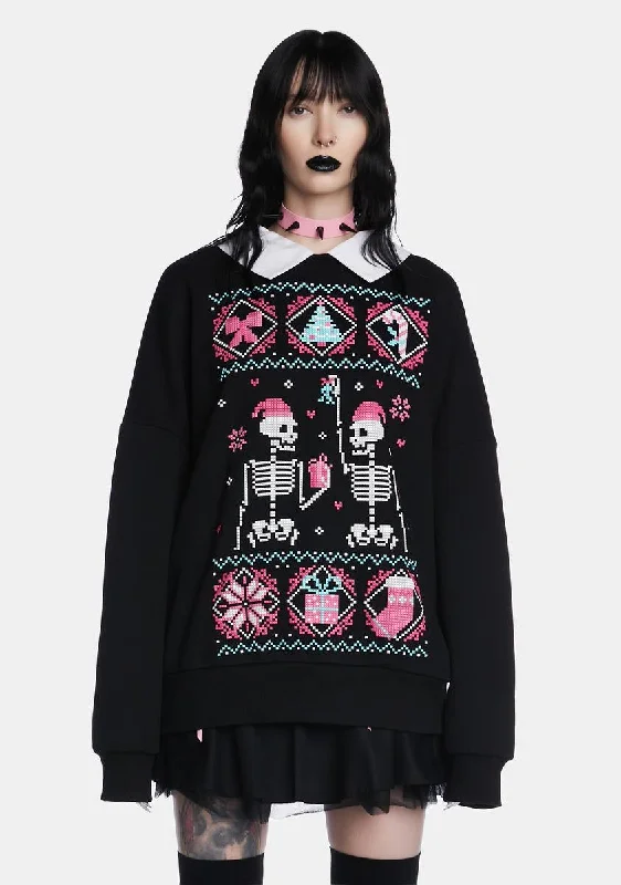 Subtle Sophistication Kiss And Tell Oversized Sweatshirt