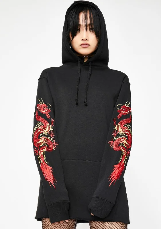 Trendy Styles Mystic Flame Dragon Hoodie