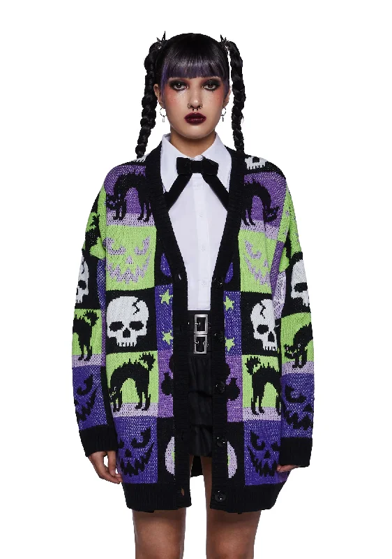 Exclusive Sale Spooked Straight Oversized Cardigan