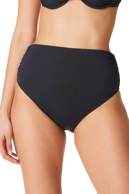 Limited Styles Kore Shirred High Waist Bikini Bottom