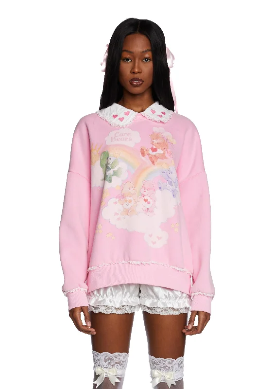 Parisian Effortless Chic Style In Good Company Oversized Sweatshirt - Pink