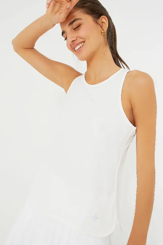 Mega Sales White Cane Ellen Racerback Tank