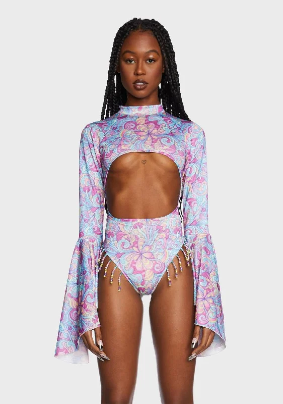 Relaxed Style Shroom Cut-Out Bodysuit