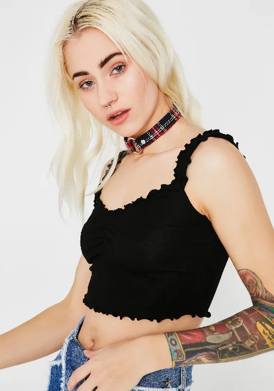 All Season Fashion Collection Dark Main Jane Crop Top