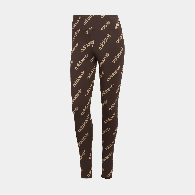 Spring Fling Sale Logomania Leggings Womens Pants (Brown)