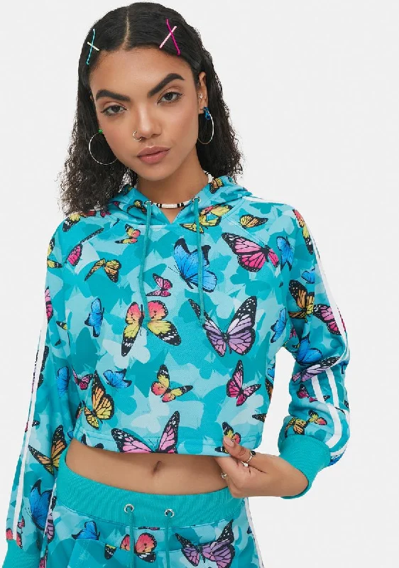 Colorful Clothing Hidden Magic Cropped Hoodie