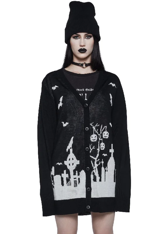 Seasonal Fashion House Of Haunts Knit Cardigan