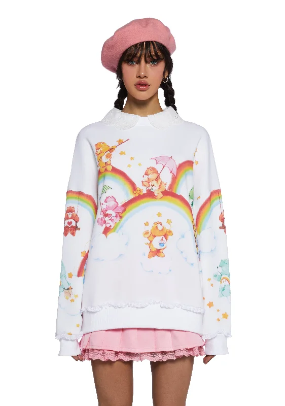 Fashion Forward Style Dreamy Days On A Cloud Collard Sweatshirt