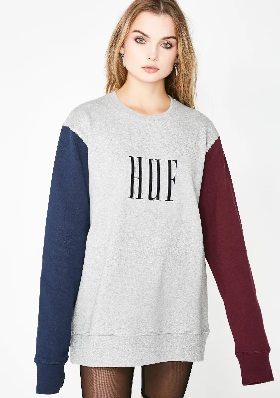 Feminine Elegance Crevasse Crewneck Sweatshirt