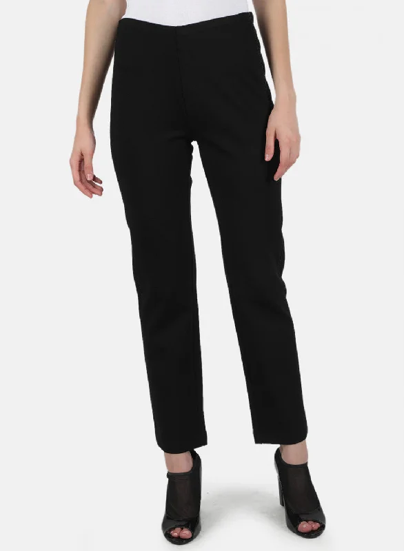 Sophisticated Style Women Black Plain Jegging