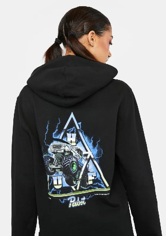 Style Revolution Pabst Triple Triangle Graphic Hoodie