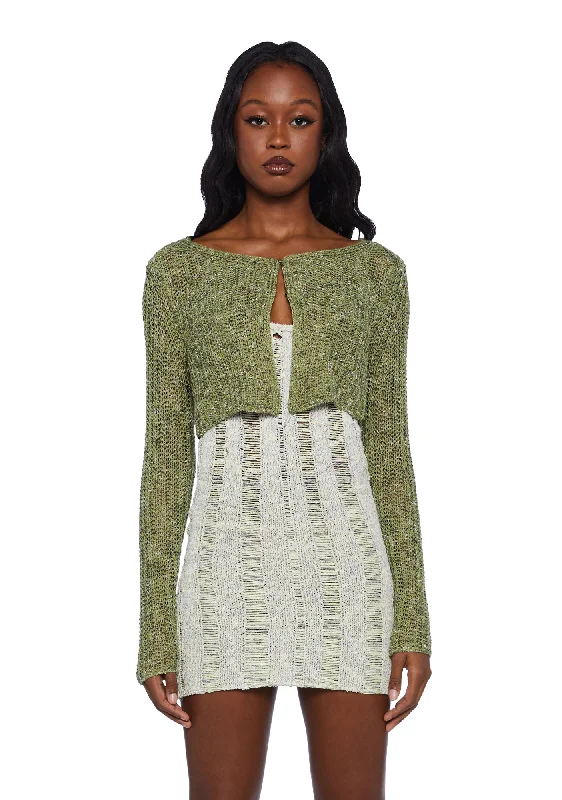 Effortless Chic Apparel Knitted Nep Cardigan