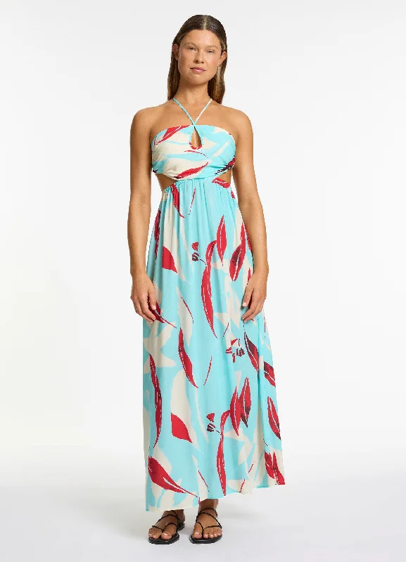 End Of Season Clearance Fauna Gathered Maxi Dress - Dolce