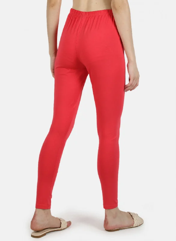 Chic Trends Unveiled Women Pink Plain Legging