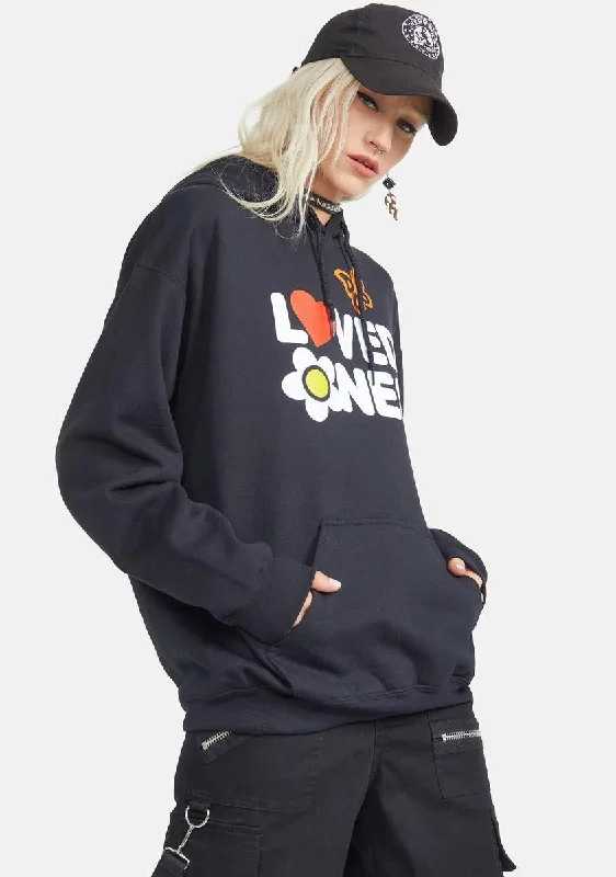 Women's Urban Fashion Loved Ones Graphic Hoodie