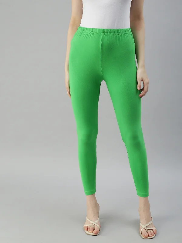 Casual Chic Ankle Leggings-Parrot Green