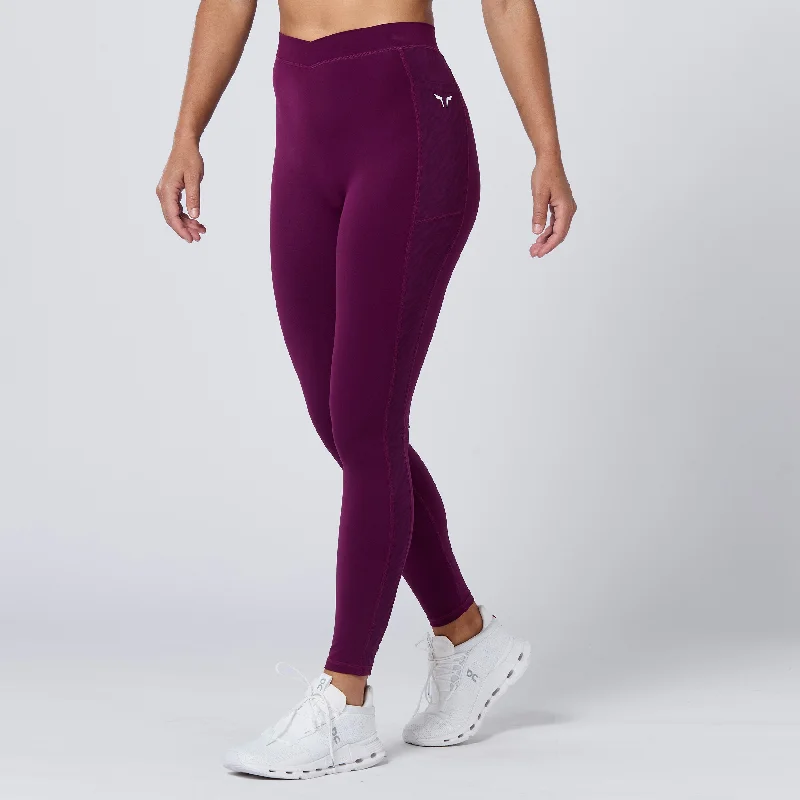 New Arrivals Crossover Leggings 27" - Pickled Beet