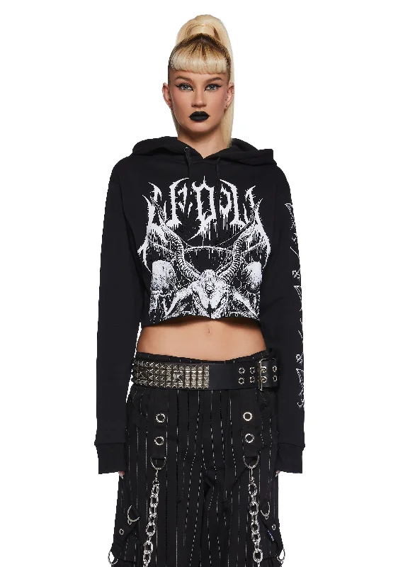 Hot Trends Total Annihilation Cropped Hoodie