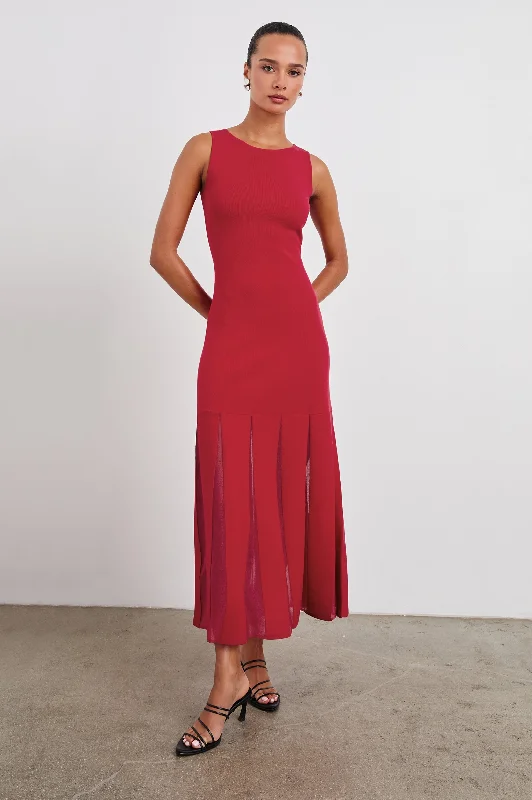 Catch Every Fashion Trend ALESSIA DRESS - SCARLET