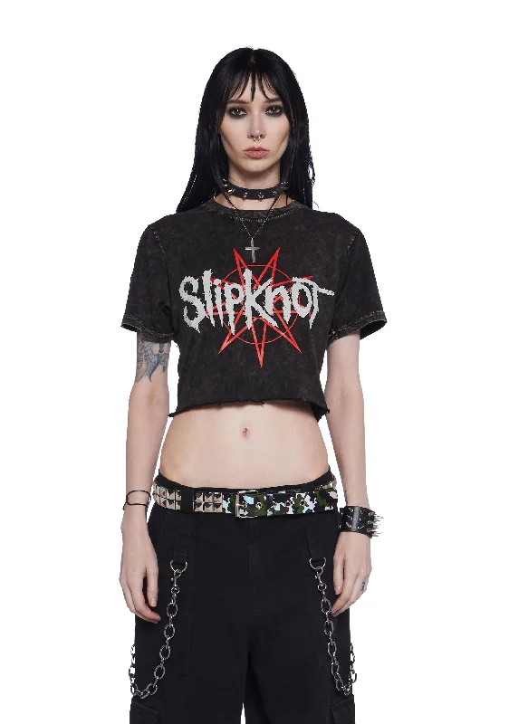 Mega Sales Headbanging Graphic Crop Top