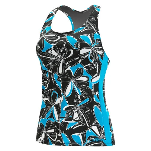 Massive Savings Dolfin Aquashape Knotty Flowers Racerback Tankini Top