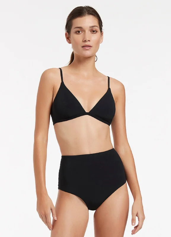 Special Occasion Wear Jetset High Waisted Bikini Bottom - Black